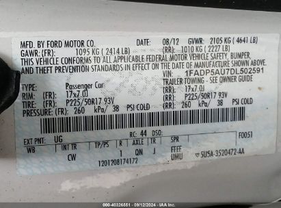 Lot #3035707654 2013 FORD C-MAX HYBRID SE