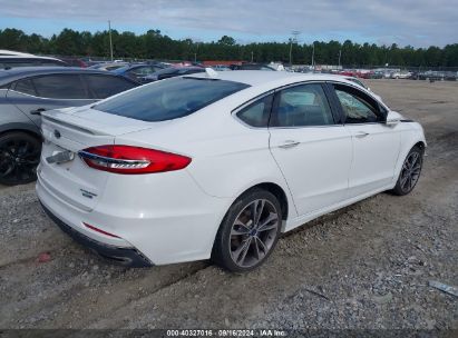 Lot #2996535431 2020 FORD FUSION TITANIUM