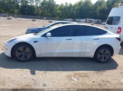 Lot #2997778589 2021 TESLA MODEL 3 LONG RANGE DUAL MOTOR ALL-WHEEL DRIVE