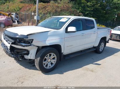 Lot #2992827509 2021 CHEVROLET COLORADO 4WD  SHORT BOX LT