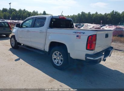 Lot #2992827509 2021 CHEVROLET COLORADO 4WD  SHORT BOX LT