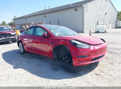 Lot #2987909529 2022 TESLA MODEL 3 LONG RANGE DUAL MOTOR ALL-WHEEL DRIVE