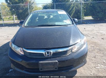 Lot #3052077528 2012 HONDA CIVIC LX