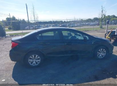 Lot #3052077528 2012 HONDA CIVIC LX