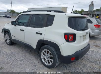 Lot #2992827499 2020 JEEP RENEGADE SPORT FWD