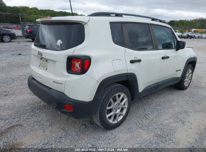 Lot #2992827499 2020 JEEP RENEGADE SPORT FWD