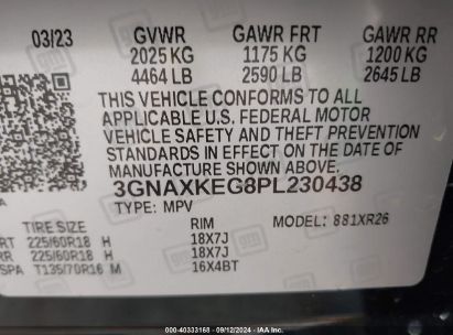 Lot #2997778535 2023 CHEVROLET EQUINOX FWD LT