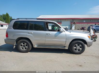 Lot #2992827488 2002 TOYOTA LAND CRUISER