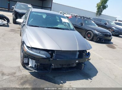 Lot #2995291929 2024 HYUNDAI ELANTRA HYBRID BLUE