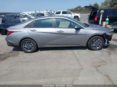 Lot #2995291929 2024 HYUNDAI ELANTRA HYBRID BLUE