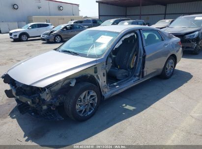 Lot #2995291929 2024 HYUNDAI ELANTRA HYBRID BLUE