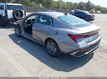 Lot #2995291929 2024 HYUNDAI ELANTRA HYBRID BLUE