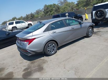 Lot #2995291929 2024 HYUNDAI ELANTRA HYBRID BLUE