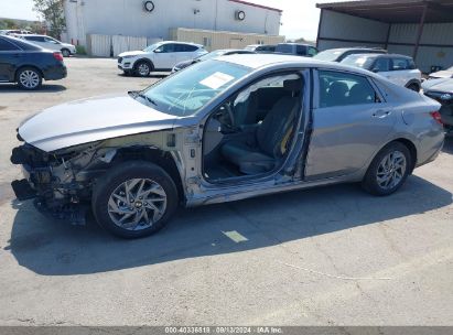 Lot #2995291929 2024 HYUNDAI ELANTRA HYBRID BLUE