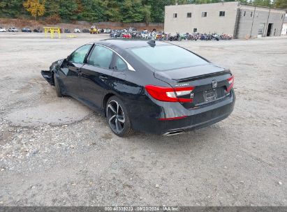 Lot #2991586557 2022 HONDA ACCORD SPORT