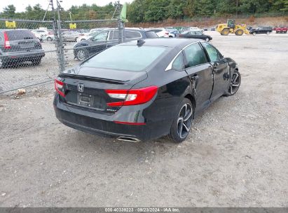 Lot #2991586557 2022 HONDA ACCORD SPORT