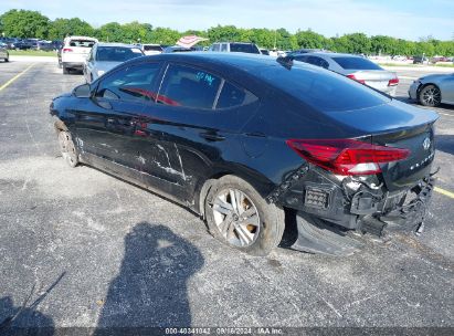 Lot #2996535399 2020 HYUNDAI ELANTRA SEL