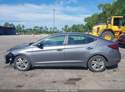 Lot #2992827460 2019 HYUNDAI ELANTRA SEL