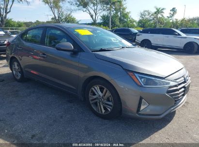 Lot #2992827460 2019 HYUNDAI ELANTRA SEL