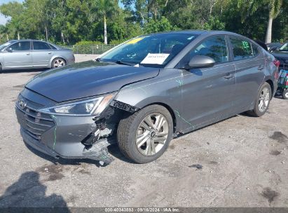 Lot #2992827460 2019 HYUNDAI ELANTRA SEL