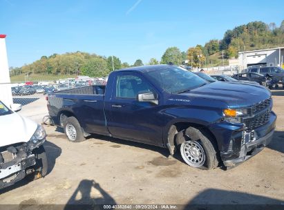 Lot #2996535368 2021 CHEVROLET SILVERADO 1500 4WD REGULAR CAB LONG BED WT