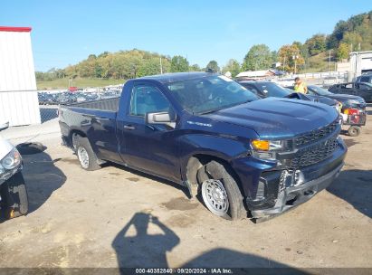 Lot #2996535368 2021 CHEVROLET SILVERADO 1500 4WD REGULAR CAB LONG BED WT