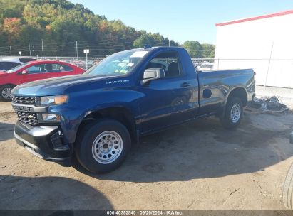 Lot #2996535368 2021 CHEVROLET SILVERADO 1500 4WD REGULAR CAB LONG BED WT