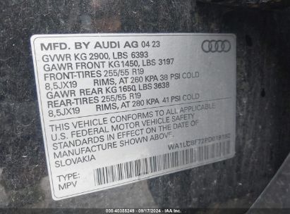 Lot #2992827706 2023 AUDI Q7 PREMIUM PLUS 45 TFSI QUATTRO TIPTRONIC