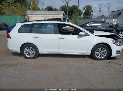 Lot #2997778679 2016 VOLKSWAGEN GOLF SPORTWAGEN TSI S 4-DOOR