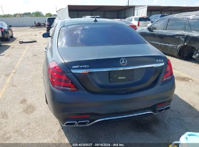 Lot #2992834162 2020 MERCEDES-BENZ AMG S 63 4MATIC