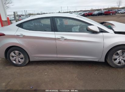 Lot #2996535357 2016 HYUNDAI ELANTRA SE