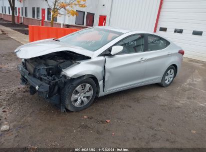 Lot #2996535357 2016 HYUNDAI ELANTRA SE