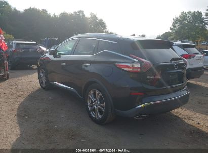 Lot #2997778667 2015 NISSAN MURANO PLATINUM