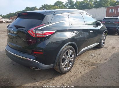 Lot #2997778667 2015 NISSAN MURANO PLATINUM