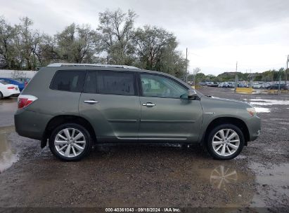 Lot #3056475120 2009 TOYOTA HIGHLANDER HYBRID LIMITED