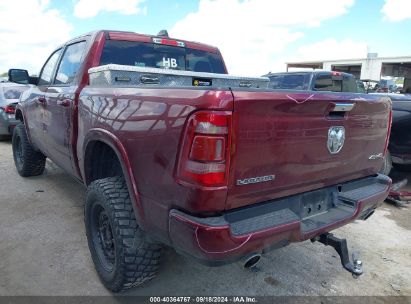 Lot #2992830817 2021 RAM 1500 LARAMIE  4X4 5'7 BOX