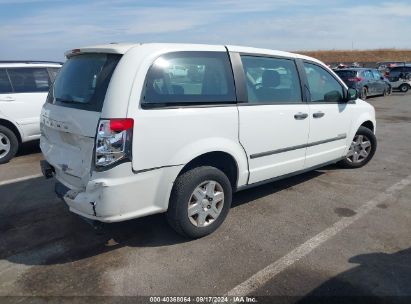 Lot #3050075520 2013 DODGE GRAND CARAVAN AMERICAN VALUE PKG