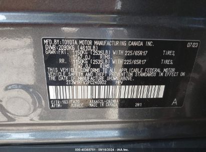 Lot #2992833675 2023 TOYOTA RAV4 XLE