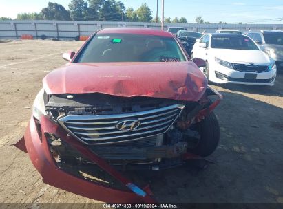 Lot #3033210582 2017 HYUNDAI SONATA SE