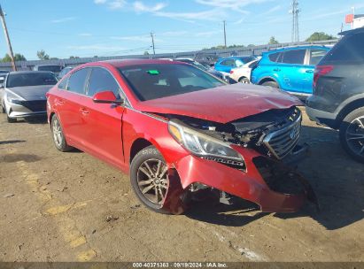 Lot #3033210582 2017 HYUNDAI SONATA SE