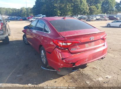 Lot #3033210582 2017 HYUNDAI SONATA SE