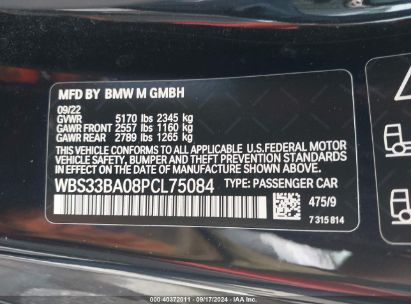 Lot #3051089599 2023 BMW M4 COMPETITION XDRIVE