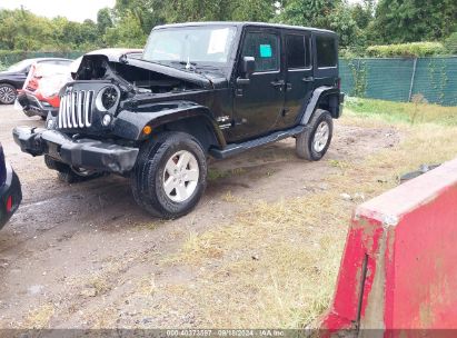 Lot #3050480978 2017 JEEP WRANGLER UNLIMITED SAHARA 4X4