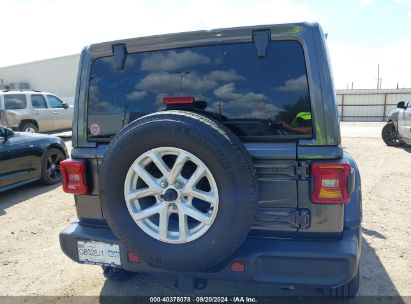 Lot #3050084586 2020 JEEP WRANGLER UNLIMITED SAHARA ALTITUDE 4X4