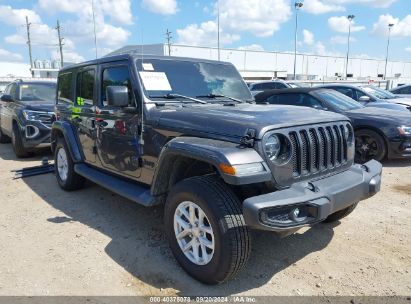 Lot #3050084586 2020 JEEP WRANGLER UNLIMITED SAHARA ALTITUDE 4X4