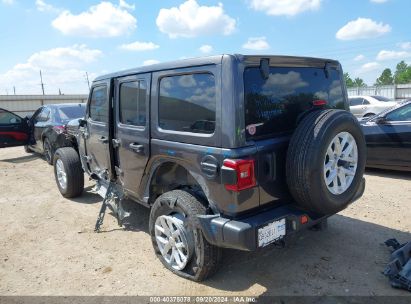 Lot #3050084586 2020 JEEP WRANGLER UNLIMITED SAHARA ALTITUDE 4X4