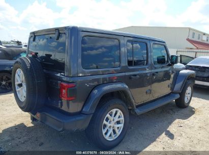 Lot #3050084586 2020 JEEP WRANGLER UNLIMITED SAHARA ALTITUDE 4X4