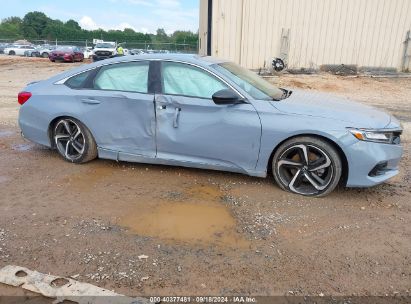 Lot #2992827588 2021 HONDA ACCORD SPORT SPECIAL EDITION