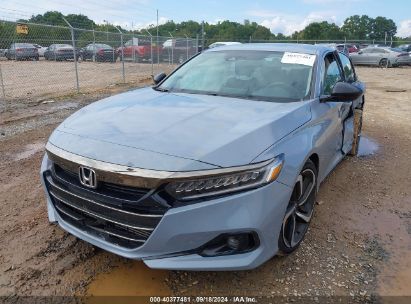 Lot #2992827588 2021 HONDA ACCORD SPORT SPECIAL EDITION