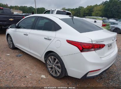 Lot #2992827544 2022 HYUNDAI ACCENT LIMITED